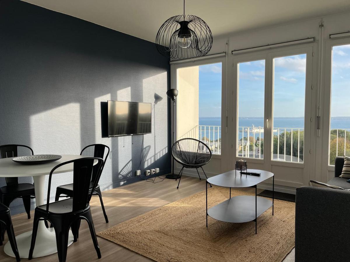 Nouveau! Appartement Vue Mer 180° Et Place Parking Брест Экстерьер фото
